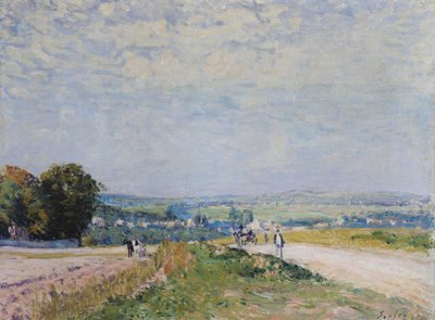 De Weg naar Montbuisson bij Louveciennes, 1875 door Alfred Sisley